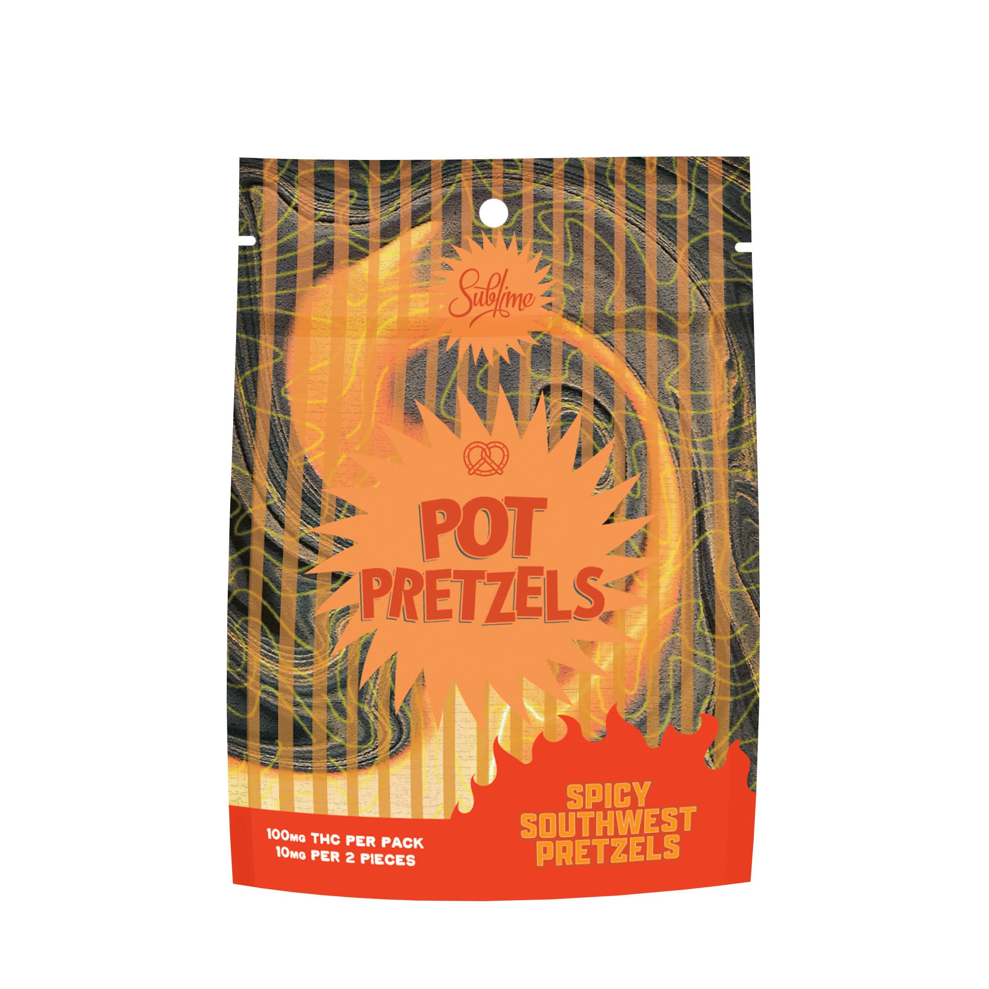 Feel Sublime Spicy Southwest Pretzels | 20 x 5mg
