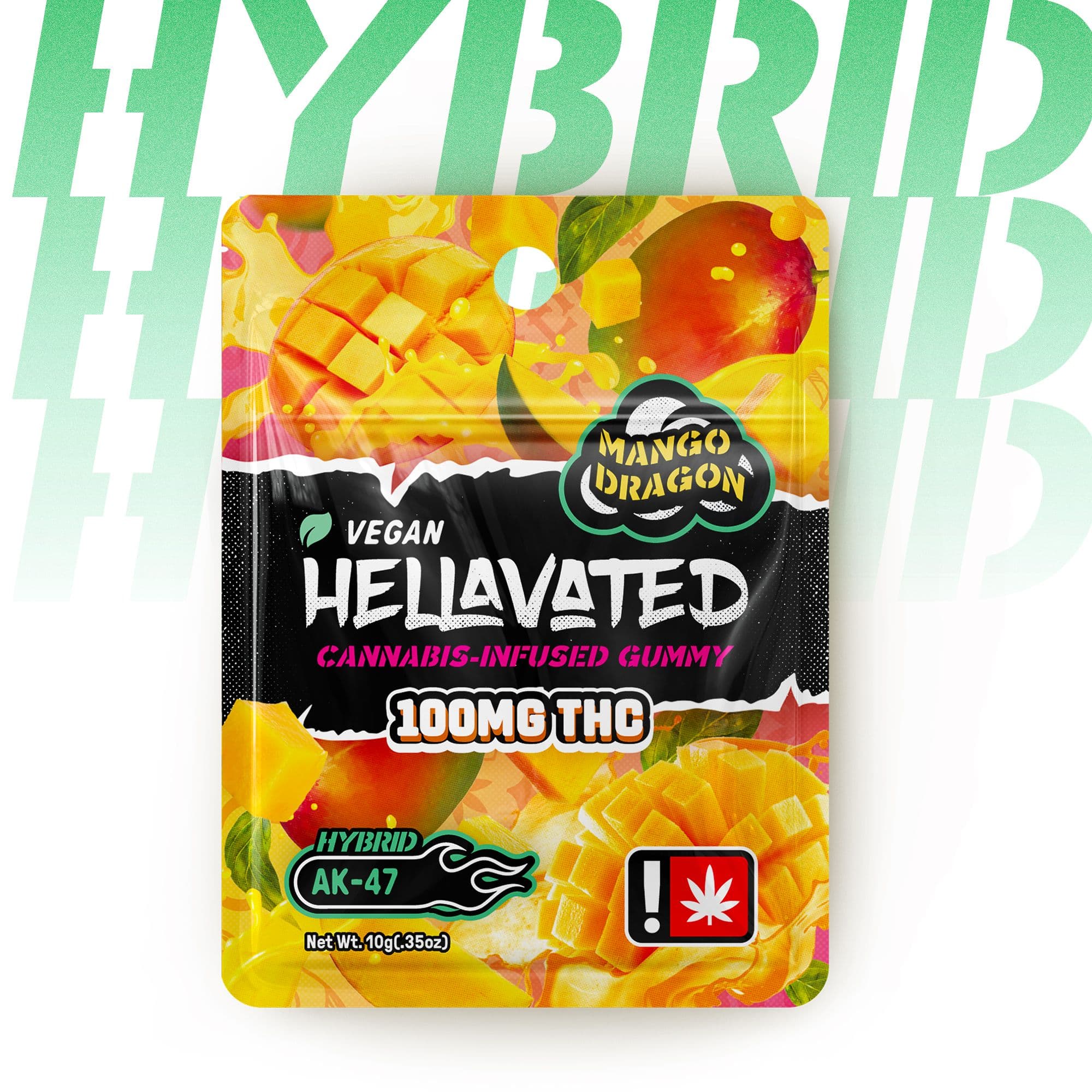 Hellavated Mango Dragon Single Gummy