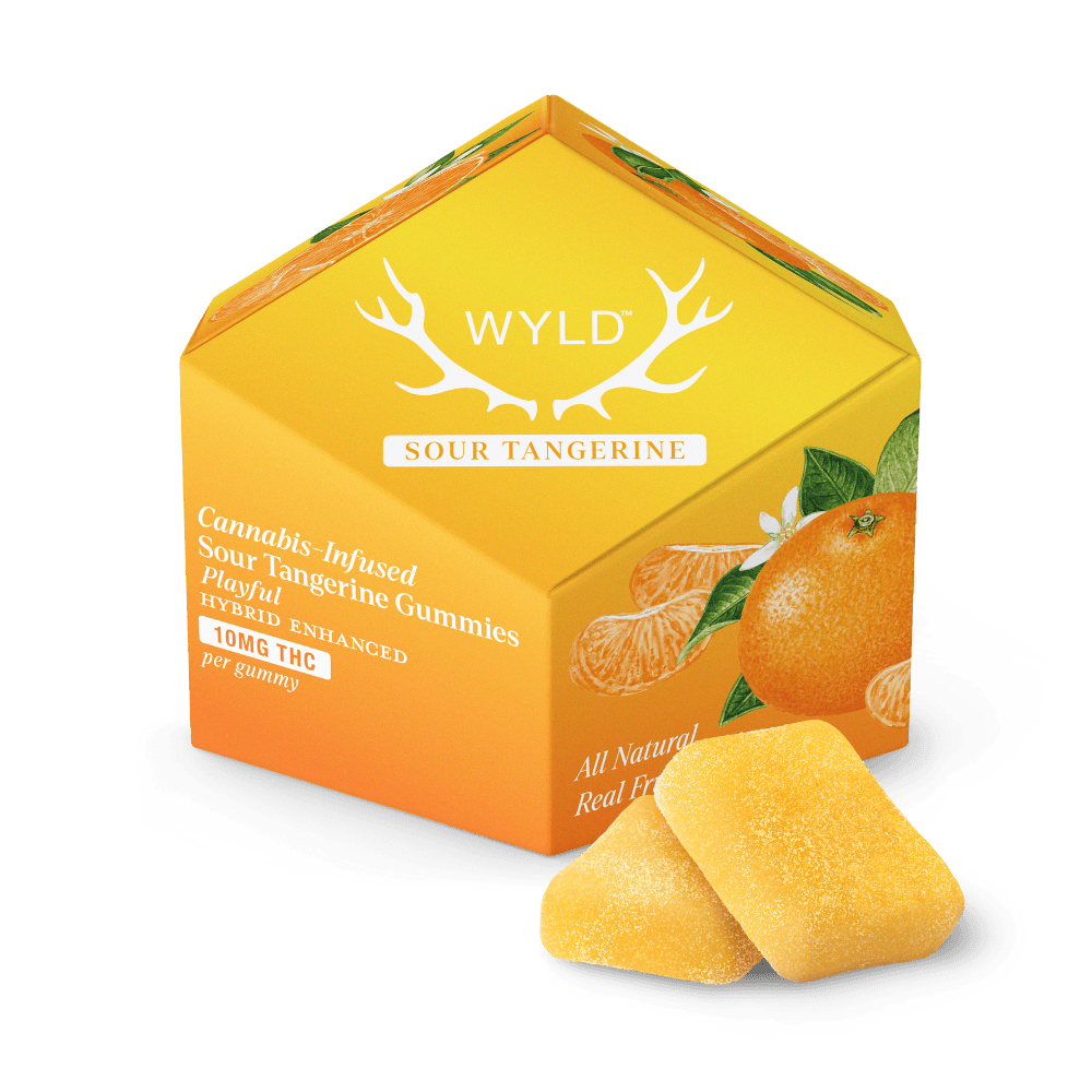 Wyld Sour Tangerine Hybrid Enhanced Gummies