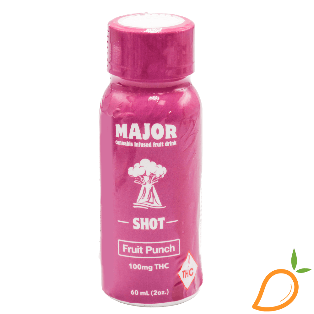 Major Fast Acting Shot Fruit Punch 100mg Edibles