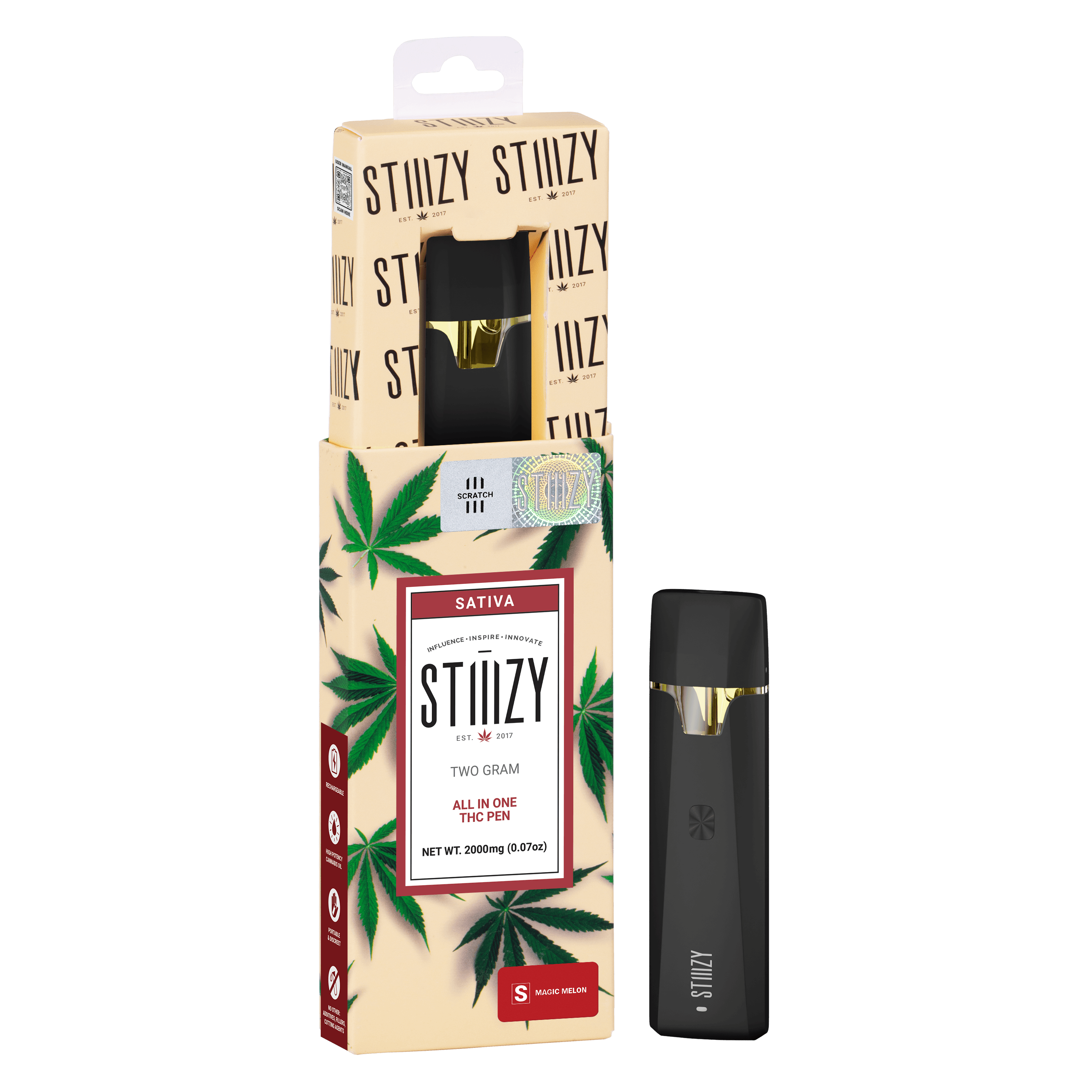 STIIIZY Stiiizy AIO Disposable Vape 2g Magic Melon