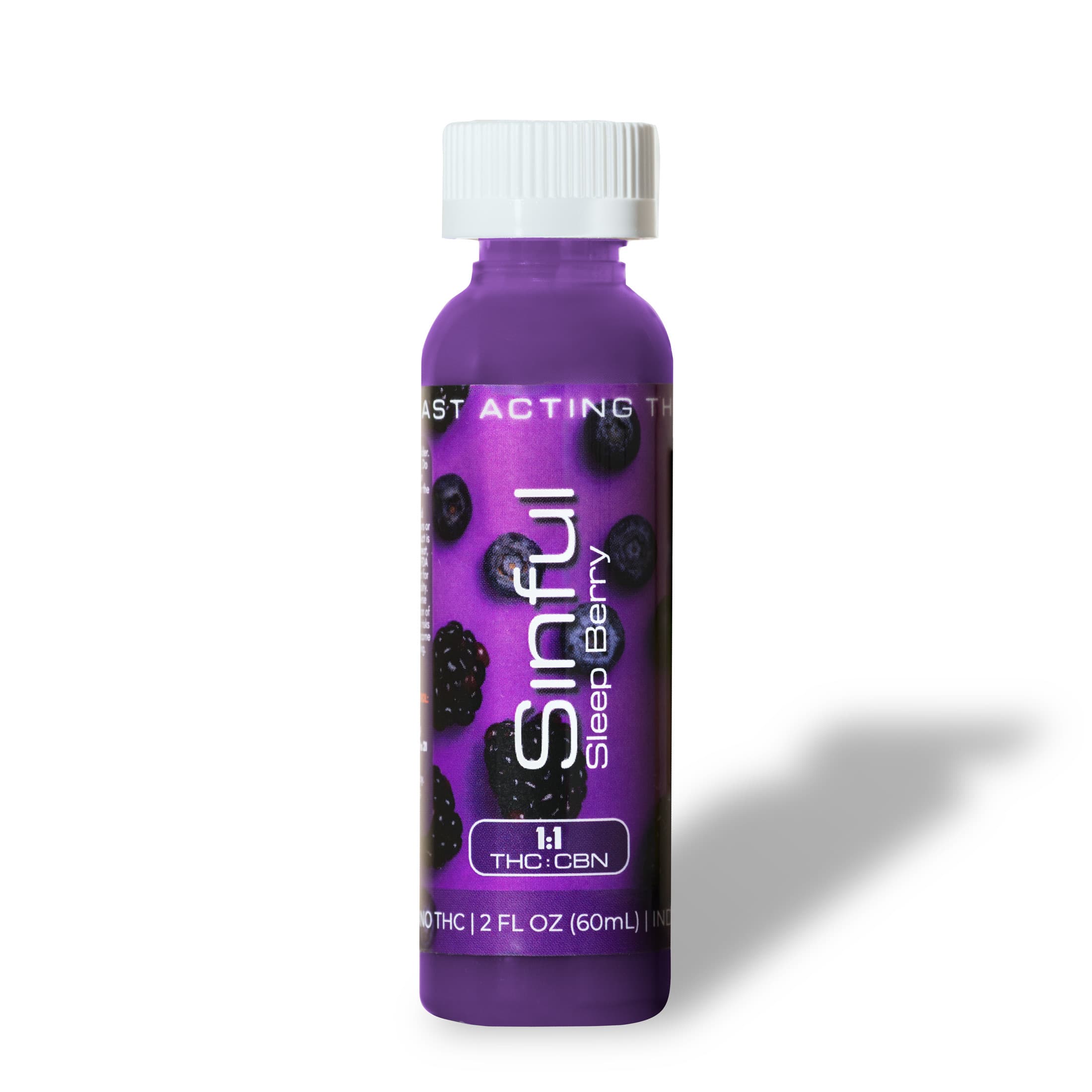 Sinful Beverages Sleepberry 1:1 THC:CBN 100mg Beverages