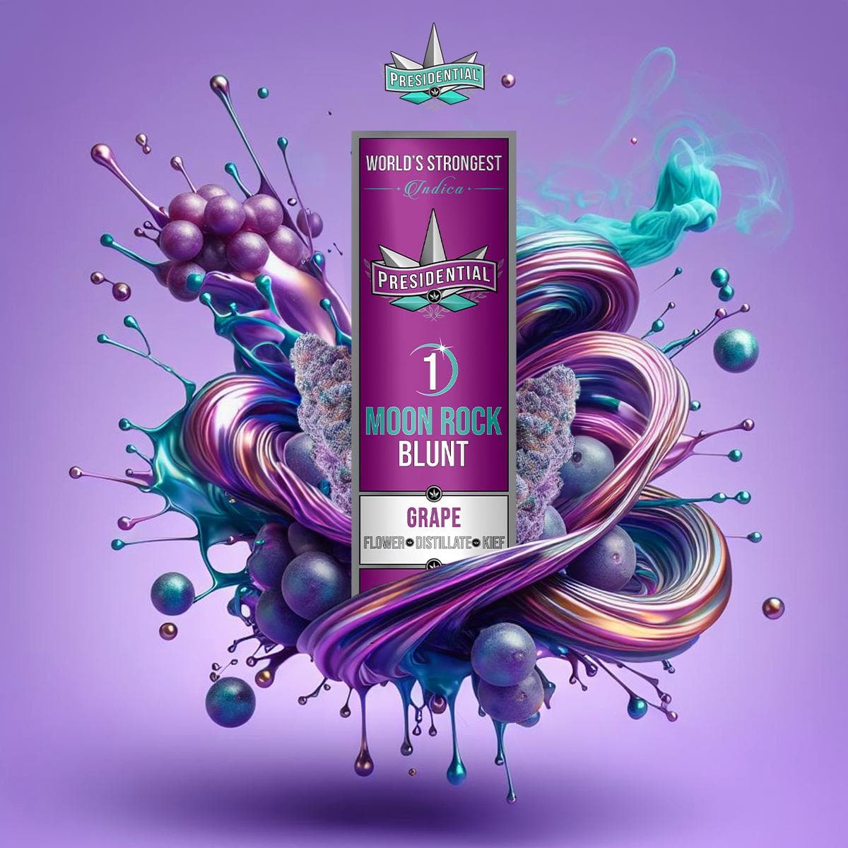PRESIDENTIAL Grape Infused Moon Rock Blunt