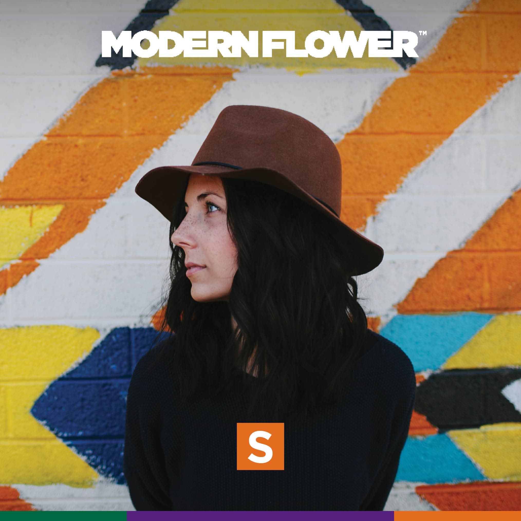 Modern Flower Blackberry Punch Live Badder