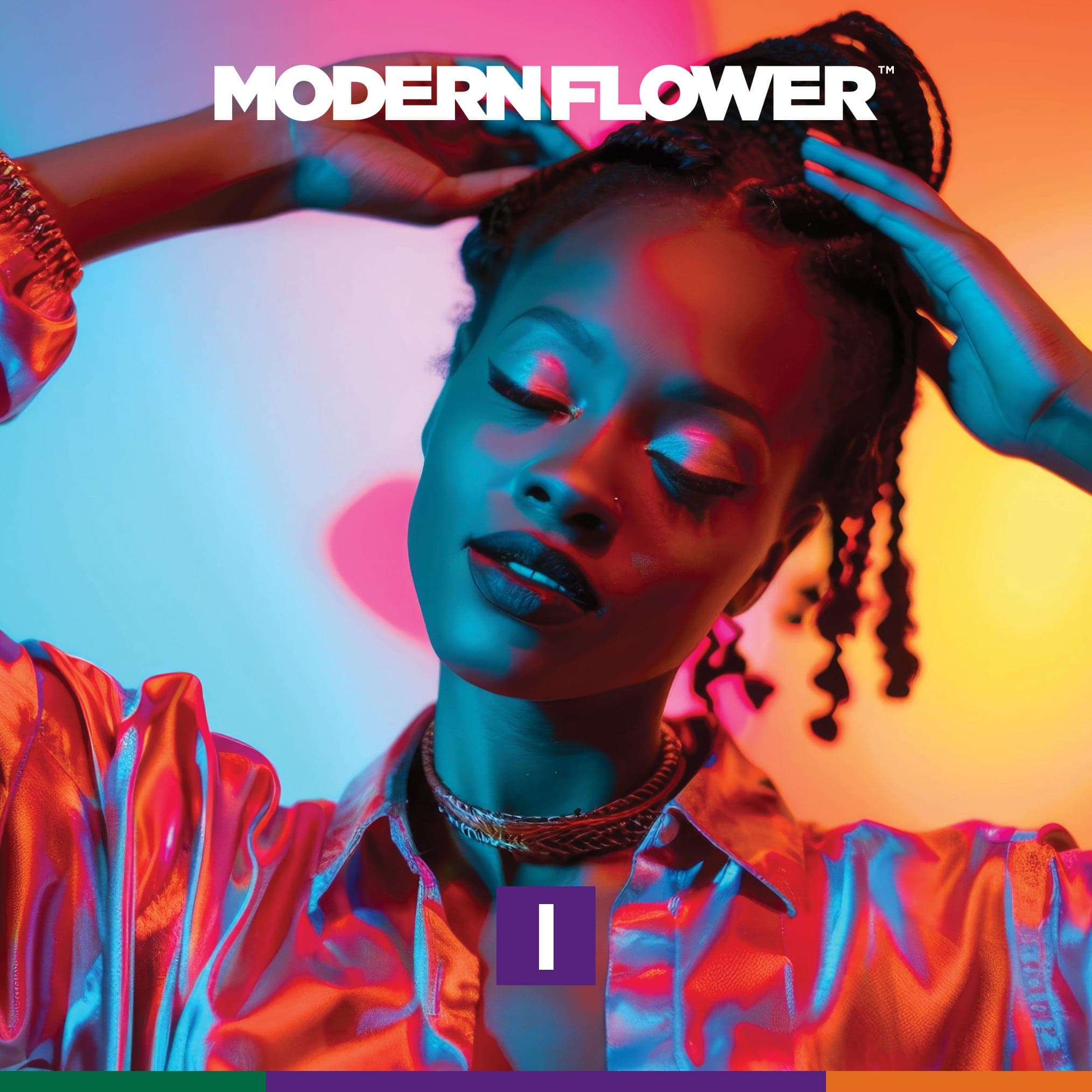 Modern Flower Dark Rainbow Smalls