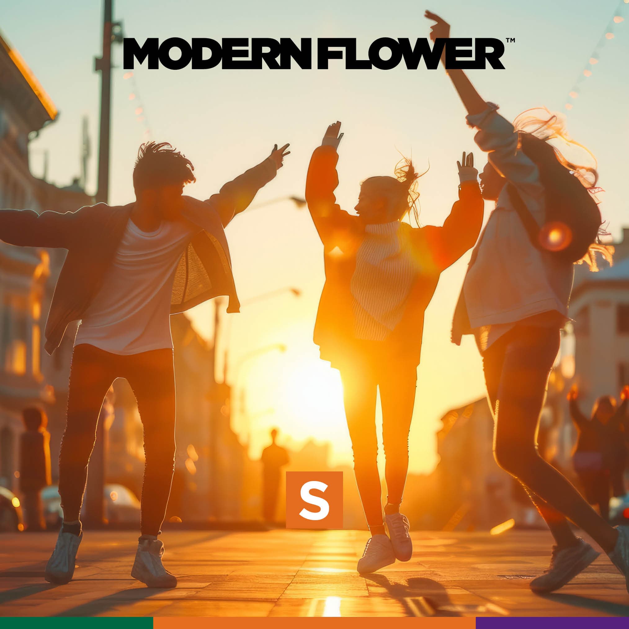 Modern Flower Glitter Bomb Smalls