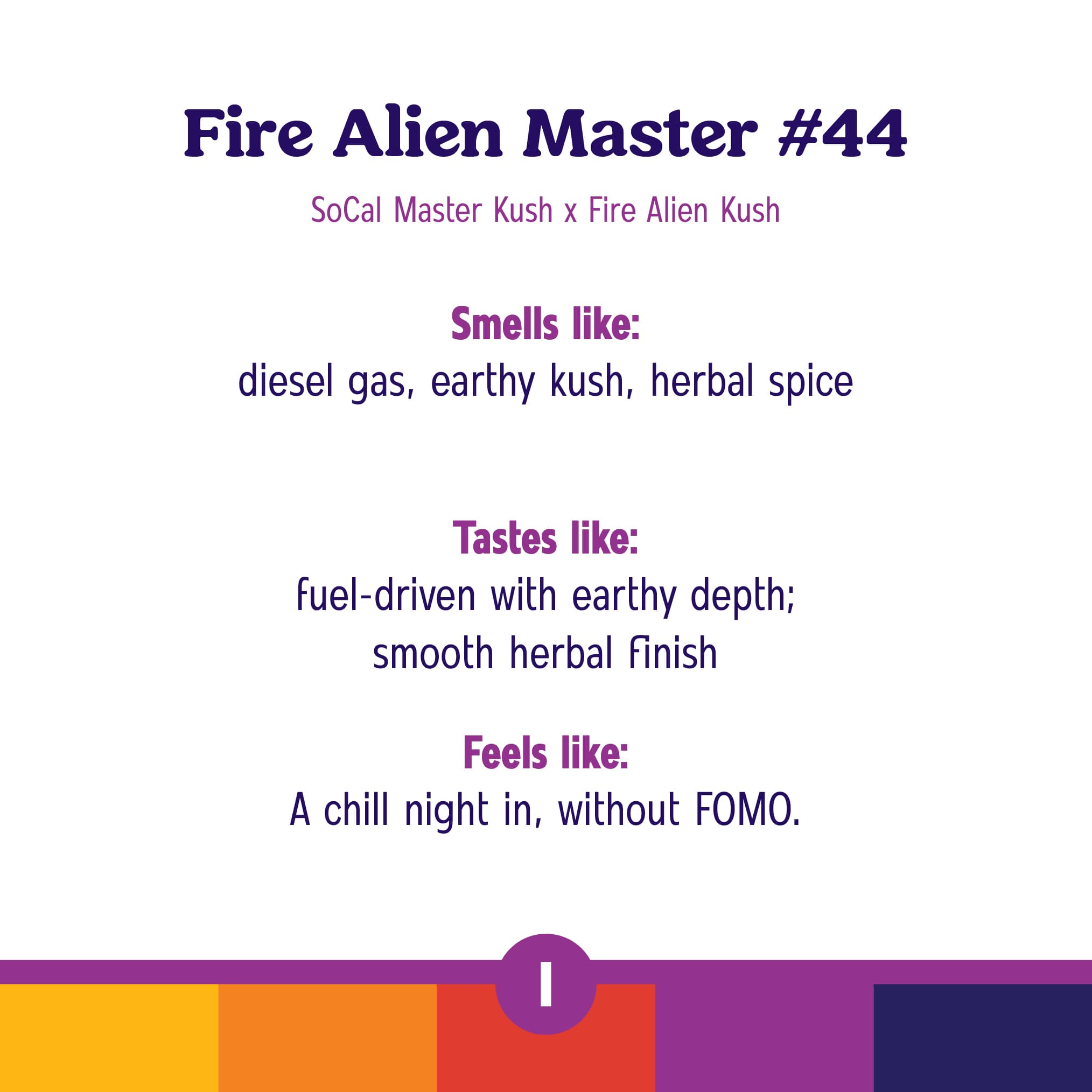 Roll One Fire Alien Master #44 Crumble