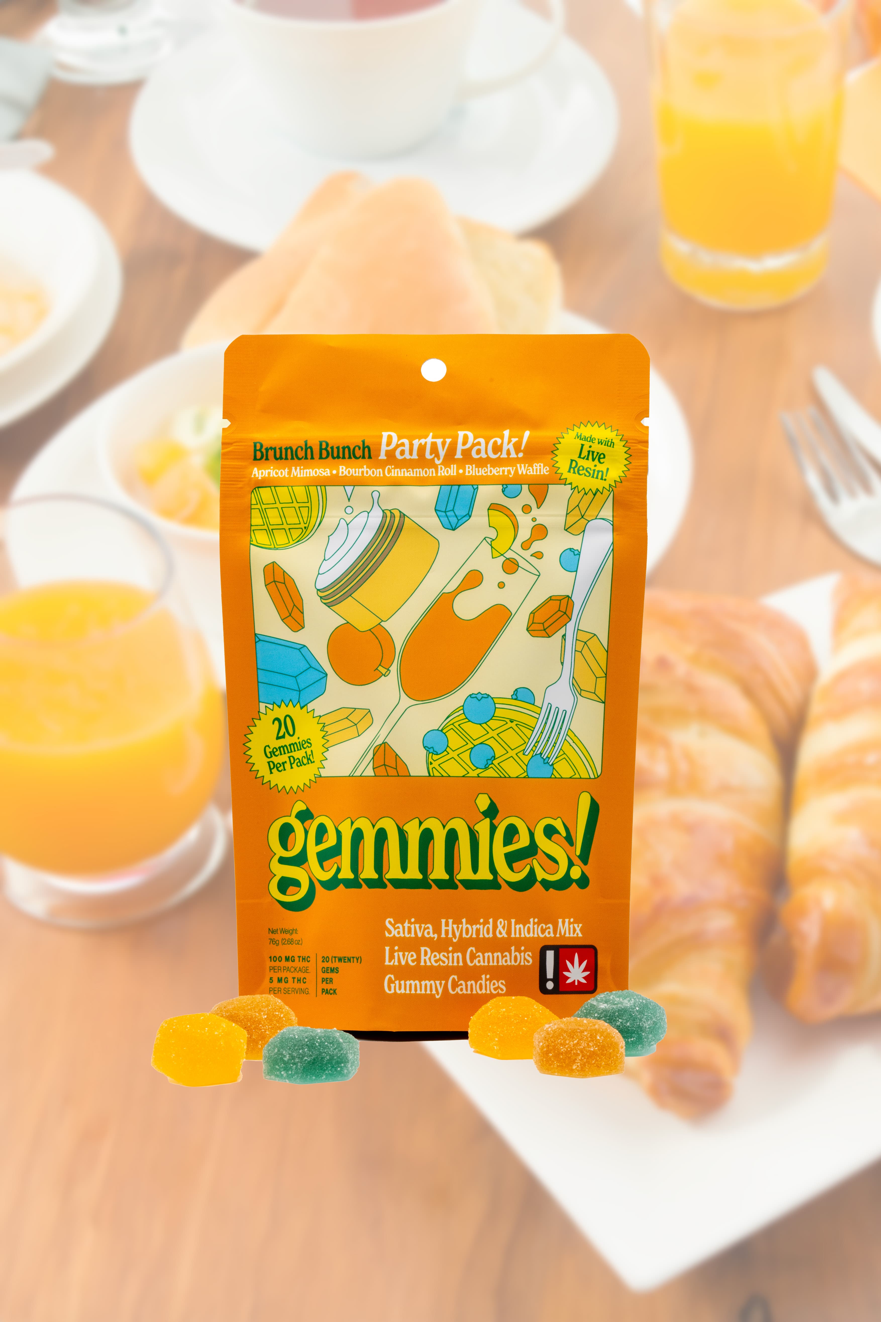 Higher Cultures Gemmies - Brunch Bunch Gummies 20PK 100MG