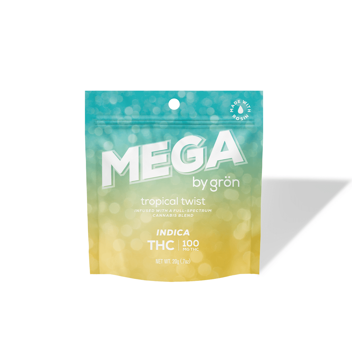 Grön Tropical Twist Mega Pearl 10pc