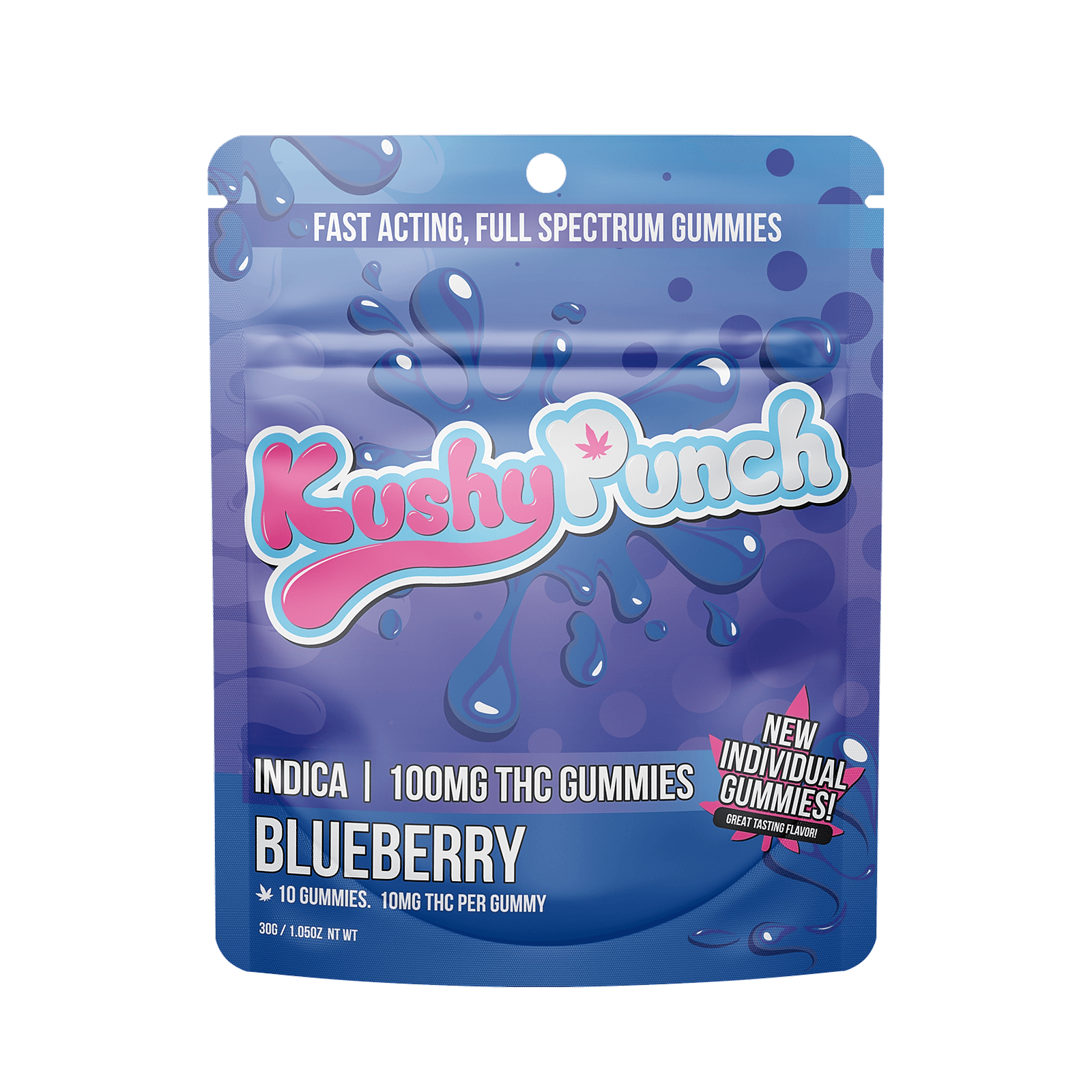 Kushy Punch Blueberry (I) (100mg)
