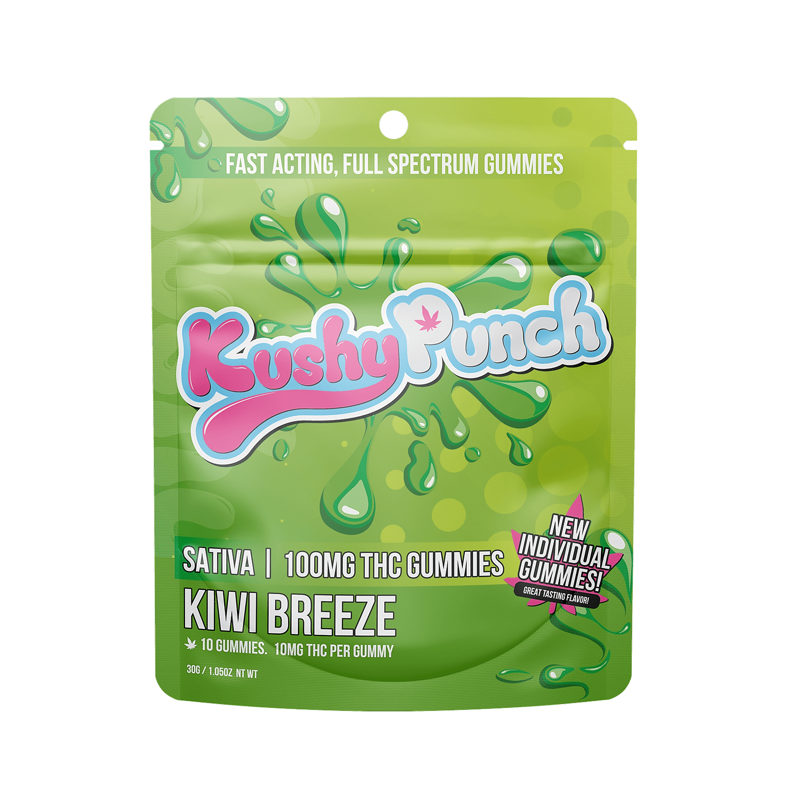 Kushy Punch Kiwi Breeze (S) (100mg)