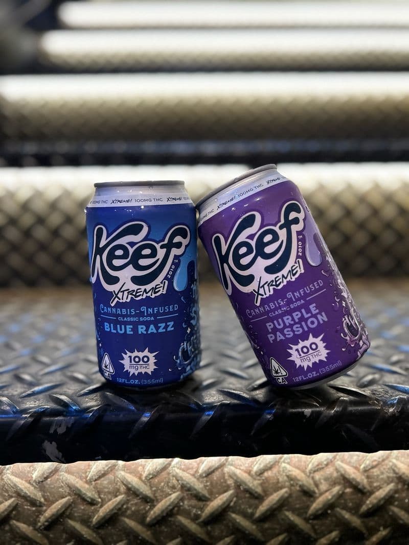 Keef Blue Raspberry Xtreme Classic Soda 12oz