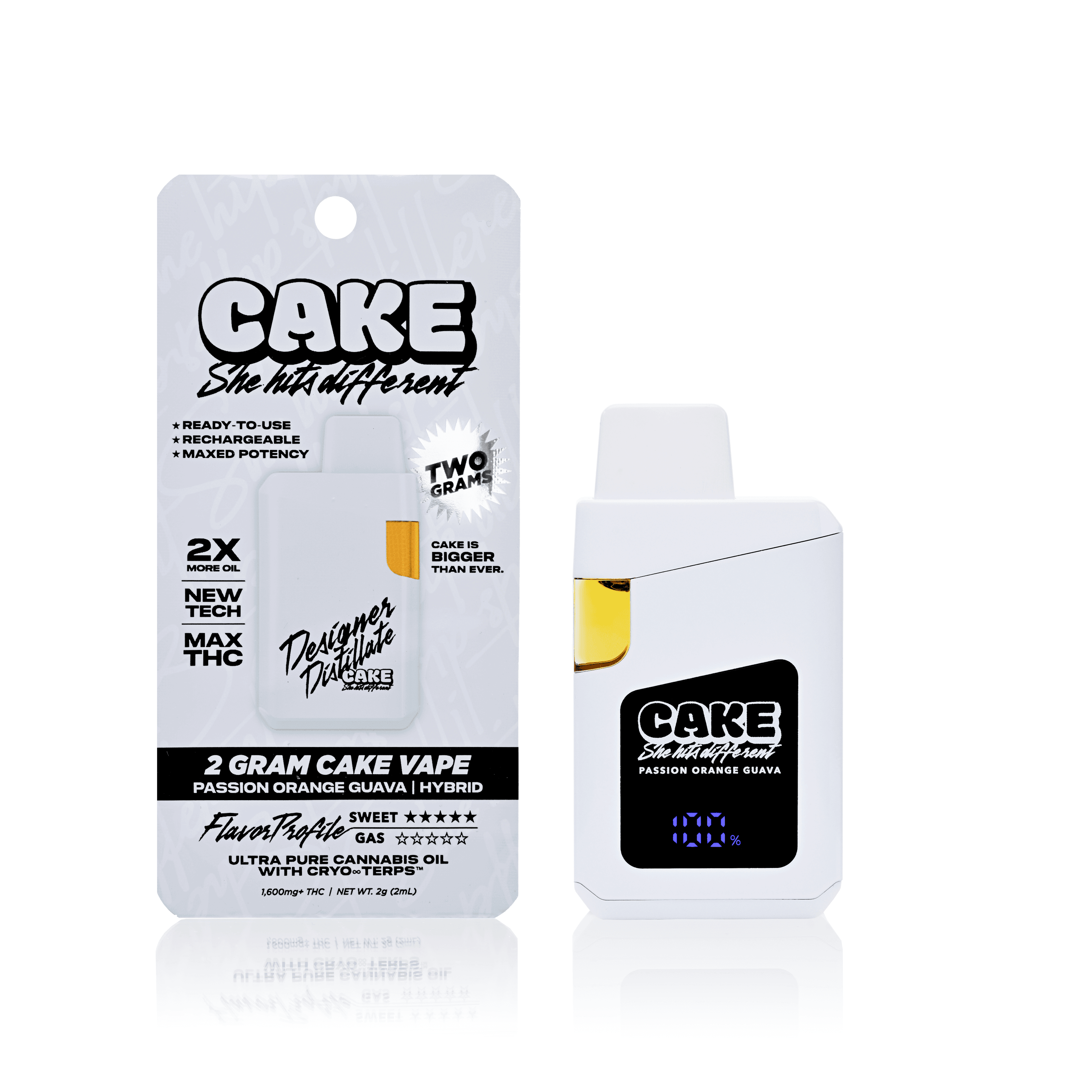 CAKE she hits different Passion Orange Guava Designer Distillate All In One