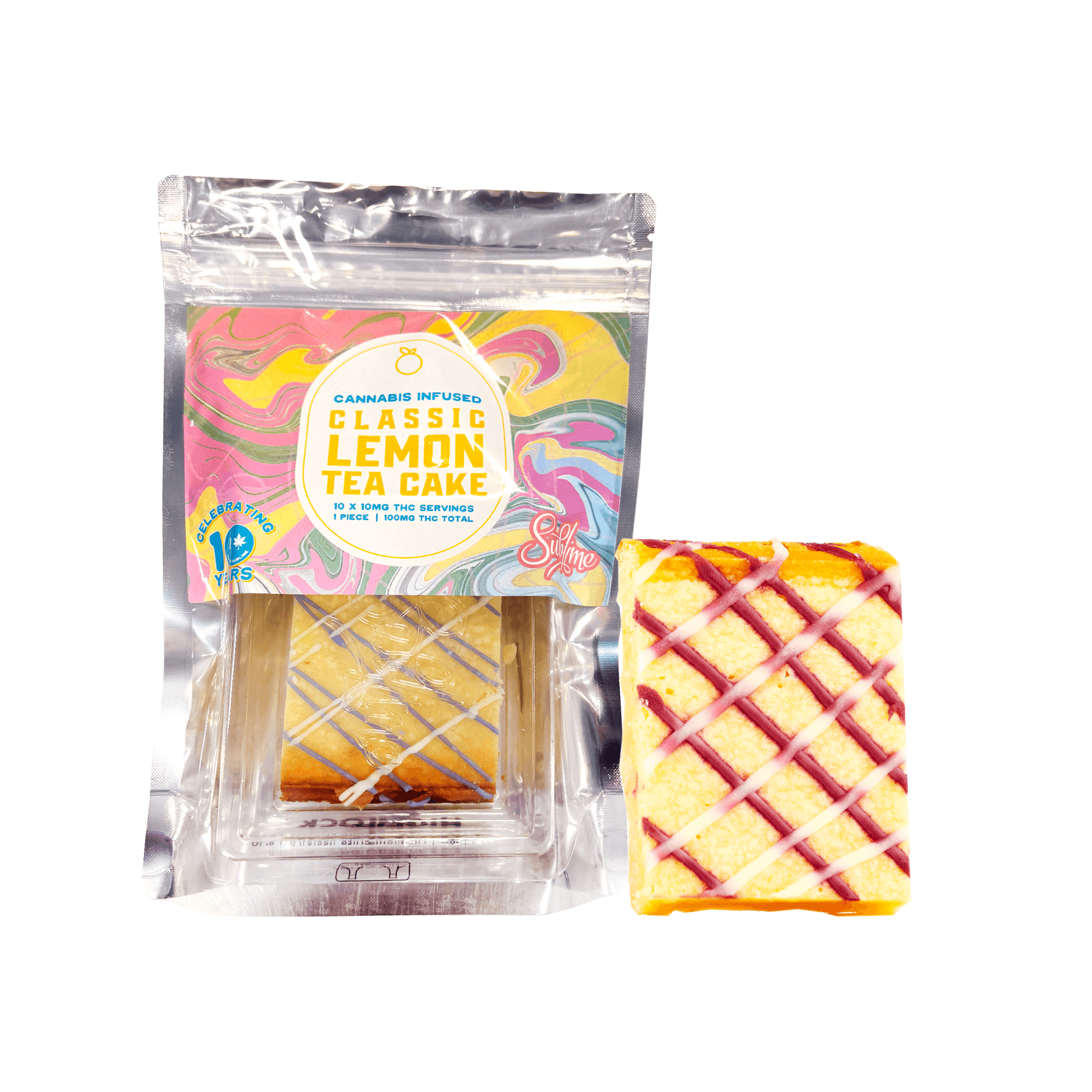 Feel Sublime Lemon Tea Cake | 100mg