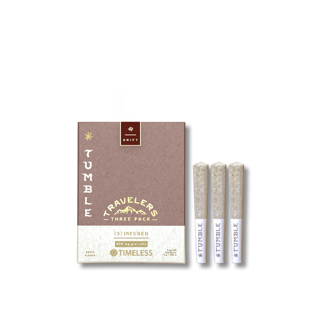 Tumble Grand Daddy Purple Drift Travelers Infused-Pre-Roll 3-pack | 1.5g