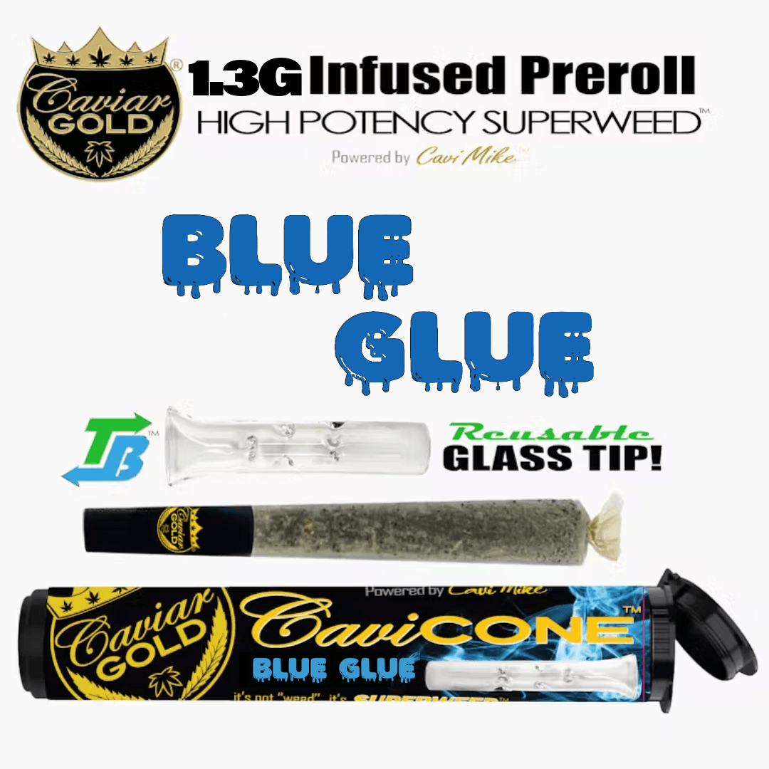 CAVIAR GOLD 1.3g Cavi Cone - Blue Glue