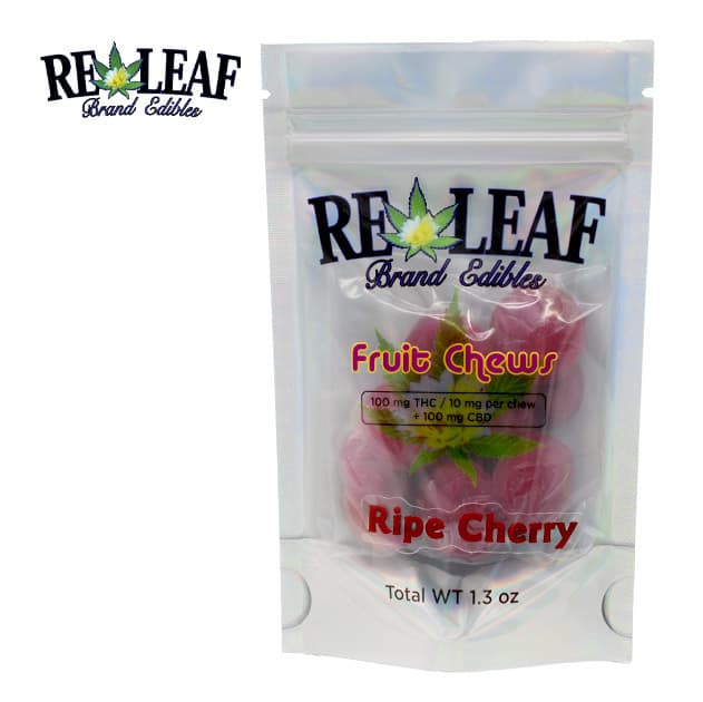 Releaf Brands Fruit Chews - 100mg | Cherry