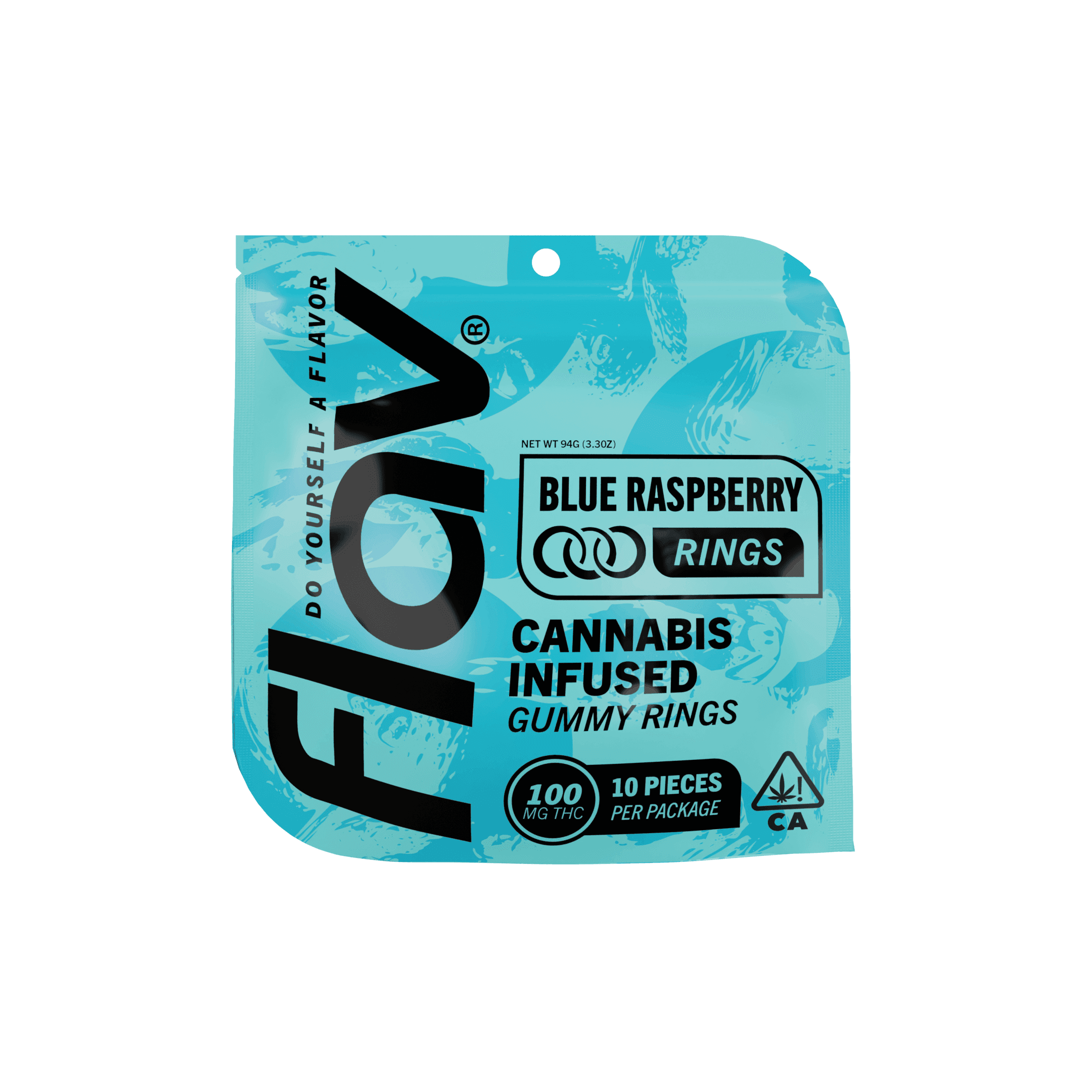 FLAV Blue Raspberry Rings 10-pack | 100mg