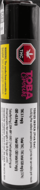 Tobagrown Tobagrown Tobies Indica Prerolls 5x0.5g