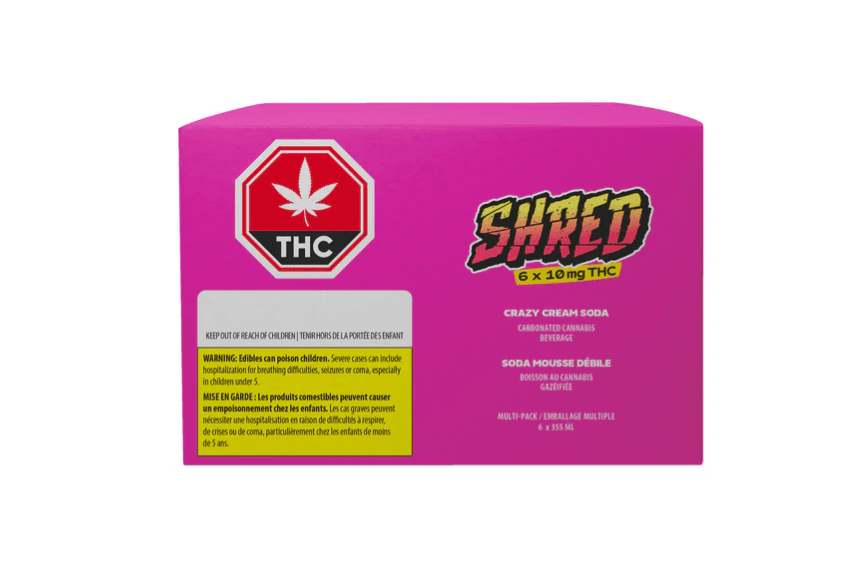 SHRED Crazy Cream Soda 6-Pack