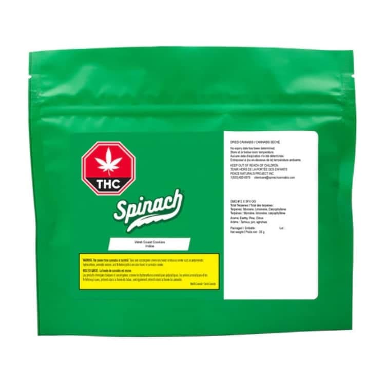 Spinach West Coast Cookies Flower - Indica