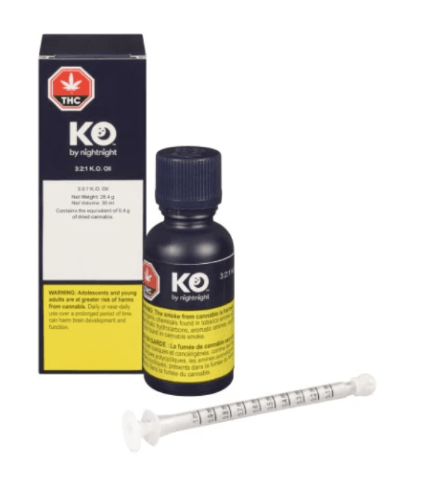 NightNight 3:2:1 CBD:CBN:THC K.O Oil - Indica - 30ml