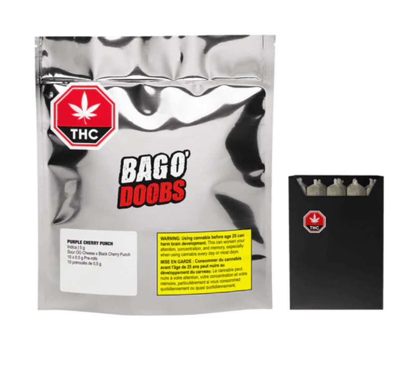 Big Bag O' Buds Purple Cherry Punch Pre-Rolls - Indica - 10x0.5g