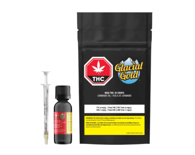 Glacial Gold Glacial Gold : Max THC 30 Drops (33.3g)