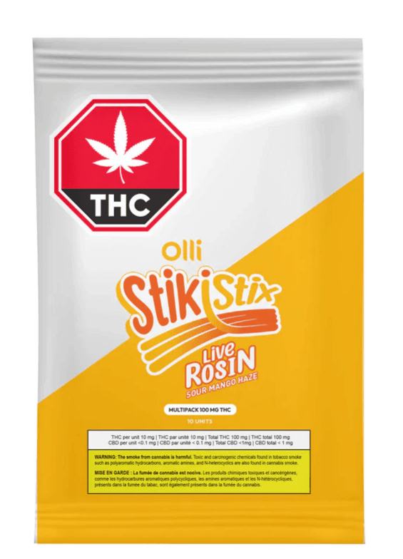 Olli Olli : StikiStix Sour Mango Haze LRO Chews (10x10g)