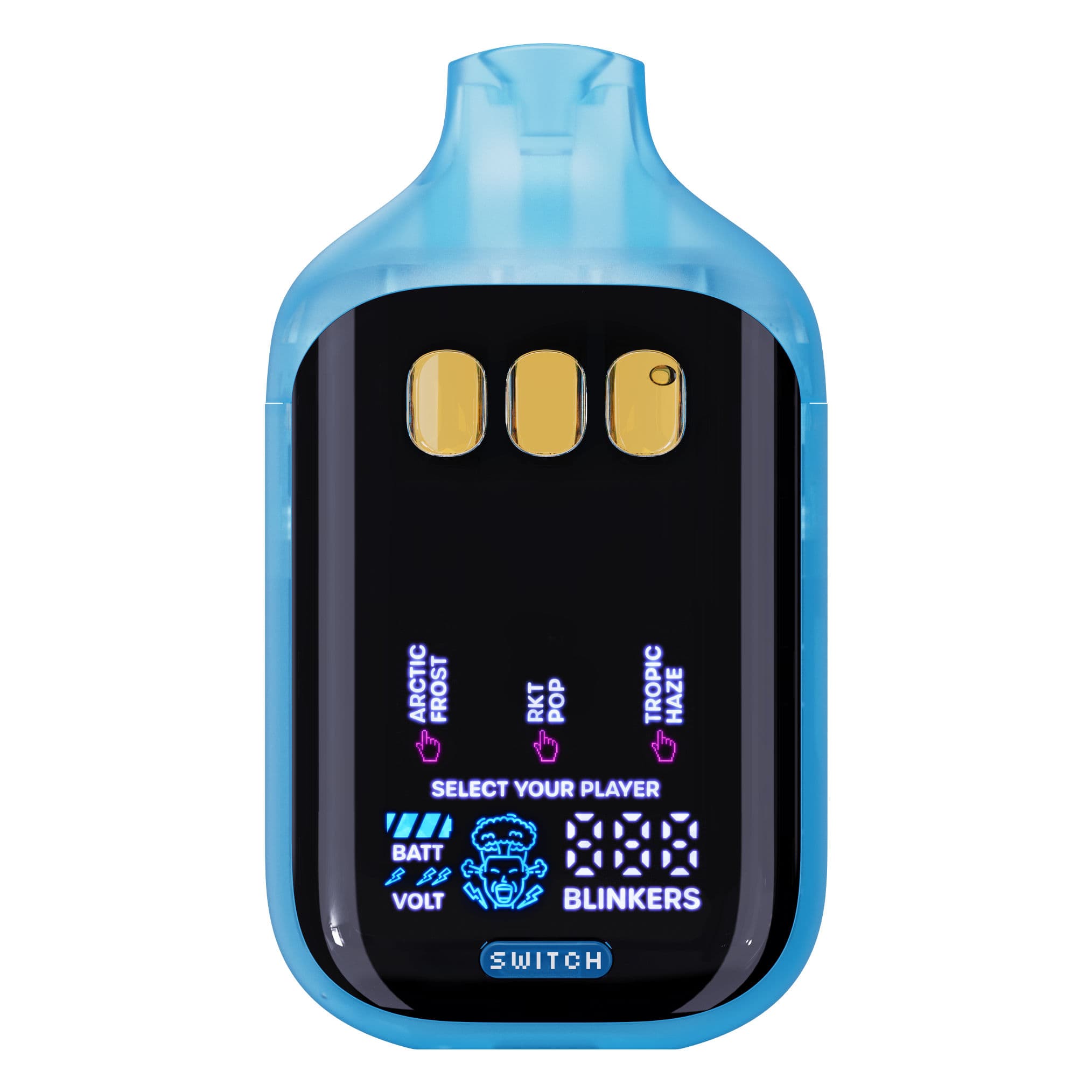Boutiq Artic Frost, Rkt Pop, Tropic Haze Switch V5 Disposable