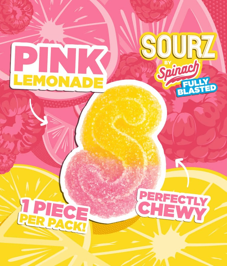 Spinach SPINACH SOURZ FULLY BLASTED-PINK LEMONADE-1PC