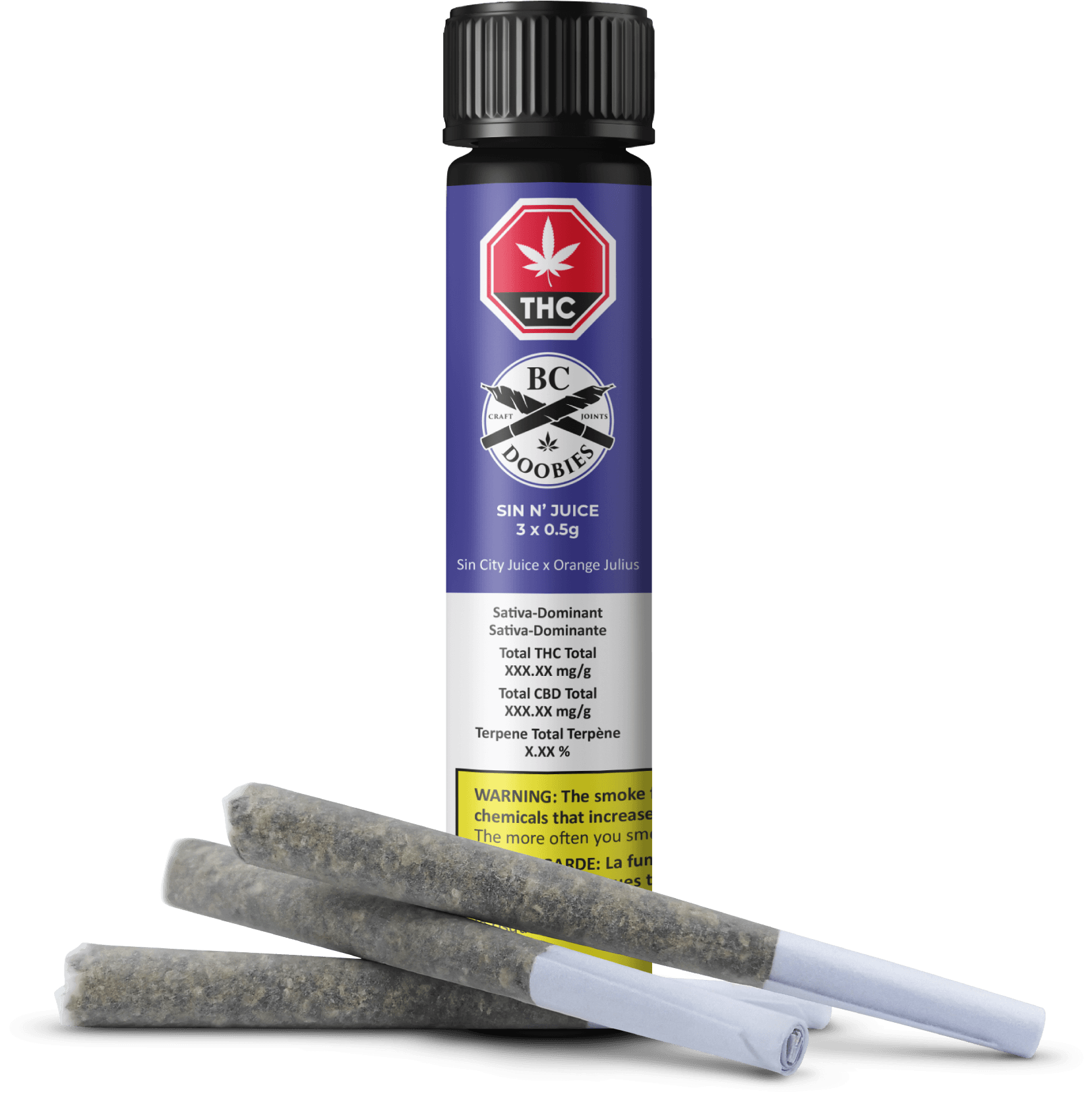 BC Doobies BC Doobies : SIN N' JUICE PRE ROLLS 3 x 0.5g