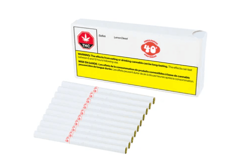 Back Forty Lemon Diesel Pre Rolls - Sativa - 10x0.35g