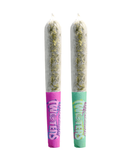 Rizzlers Rizzlers : Twisters-Bubba & Rainbow Infused Pre-Rolls (2x0.5g)