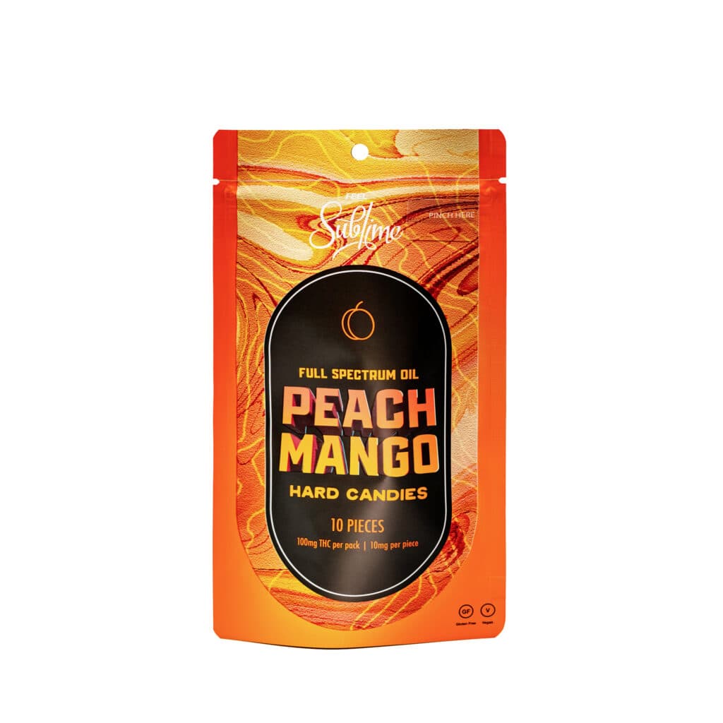 Sublime RSO Hard Candy - Peach Mango (H) (100mg)