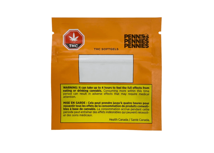 Pennies THC Softgels 5-pack | 50mg