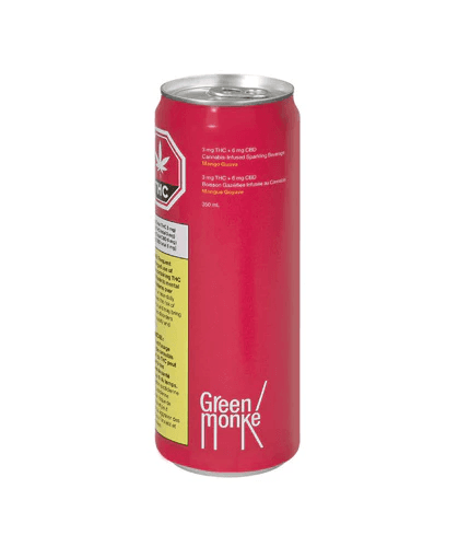Green Monké Monke | Mango Guava Sparkling Beverage | 355ml