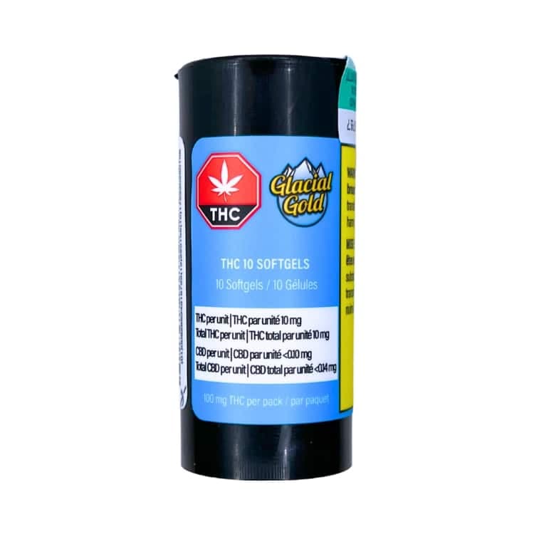 Glacial Gold THC 10 SOFTGELS - 3.45 Concentrates
