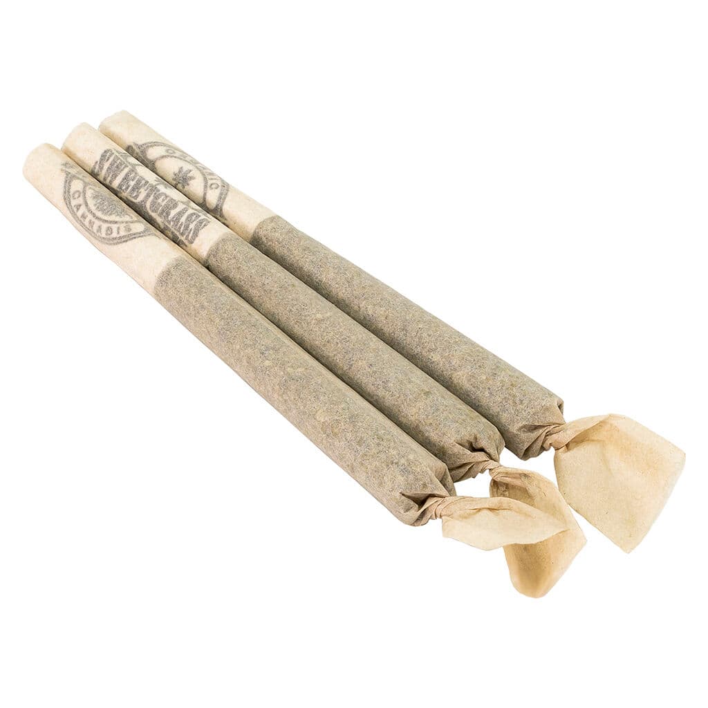 Sweetgrass Organic Cannabis Sweetgrass Organic Cannabis : Mint Chocolate Chip Pre-Rolls (3x0.5g)
