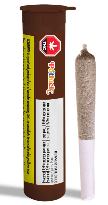 Potluck Beaver Tail Pre-Roll by Potluck - Beaver Tail Pre-Roll - 1x0.5g