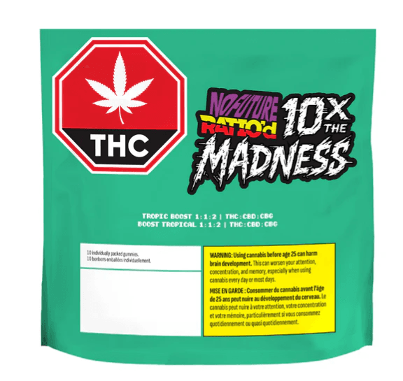 No Future Ratio'd Tropic Boost THC/CBD/CBG Gummies | 10-Pack