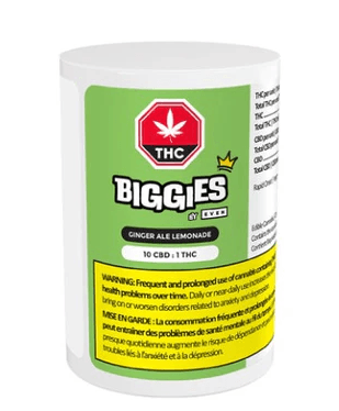 BIGGIES By EVEN GINGER ALE LEMONADE 10:1 CBD:THC CHEWS