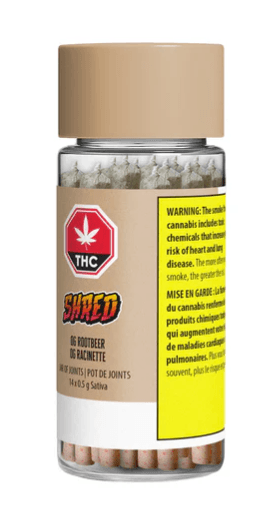 SHRED OG Rootbeer Jar of Joints Pre-Rolls - 14x0.5g