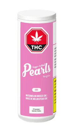 Pearls by gron Watermelon Breeze CBC Chews | 25-Pack