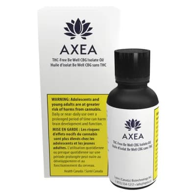 AXEA THC-Free Be well CBG Isolate Oil
