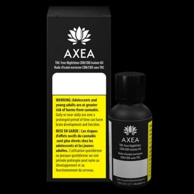AXEA THC-Free Nighttime CBN/CBD Isolate Oil
