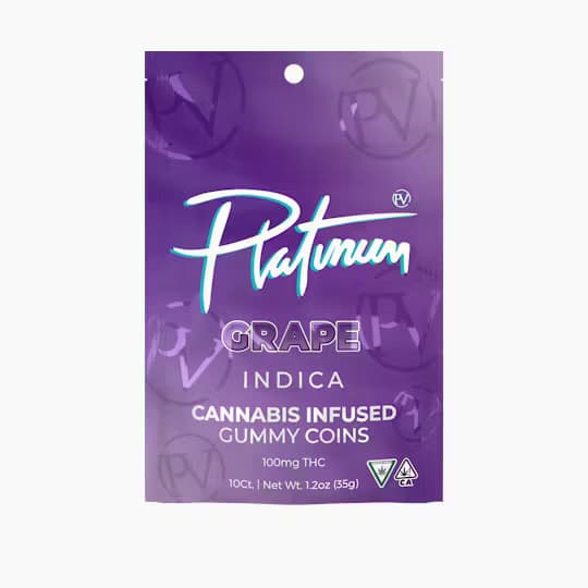 Platinum Vape Grape - S - Gummies - 100mg