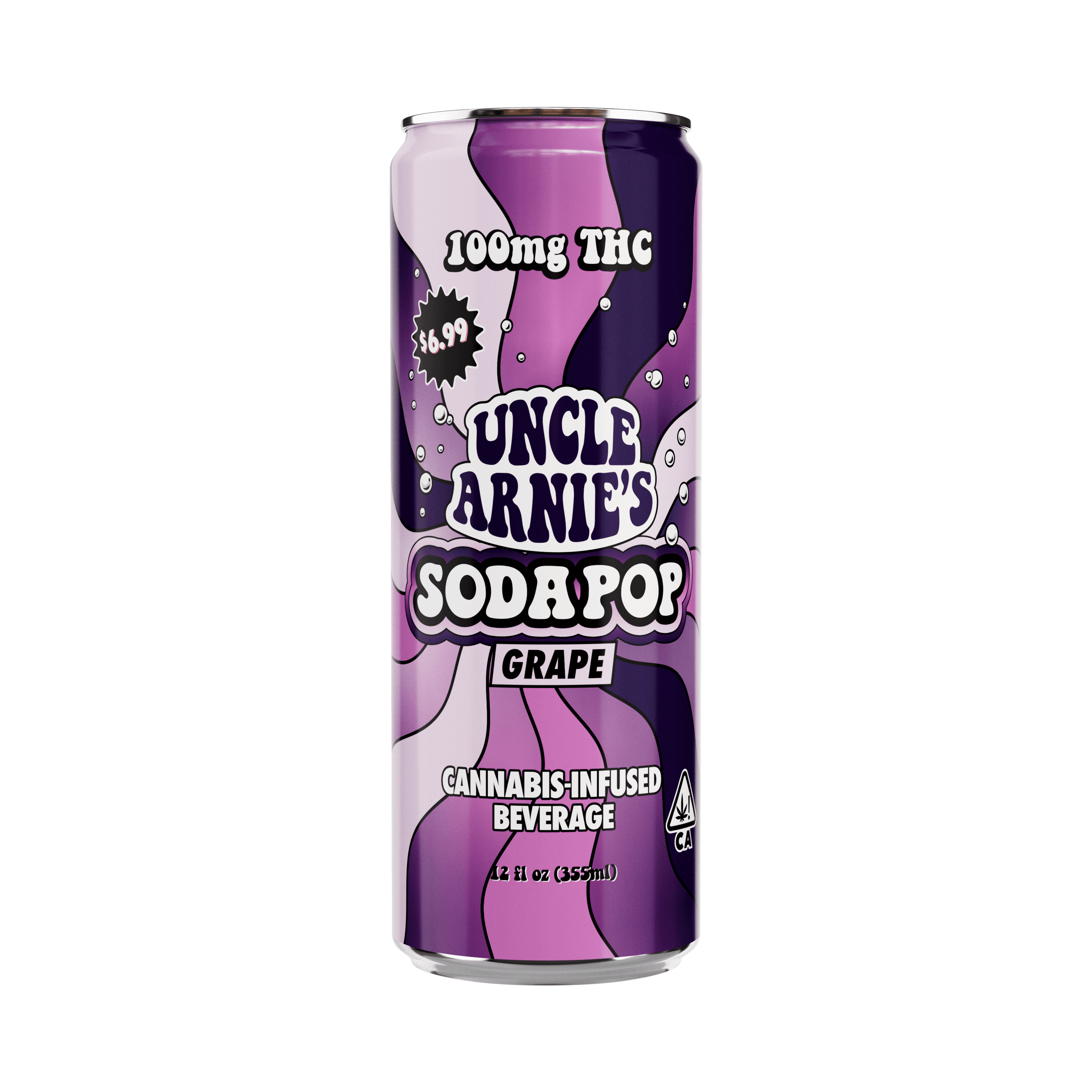 Uncle Arnie's Uncle Arnie's 12oz 100mg Grape SodaPop