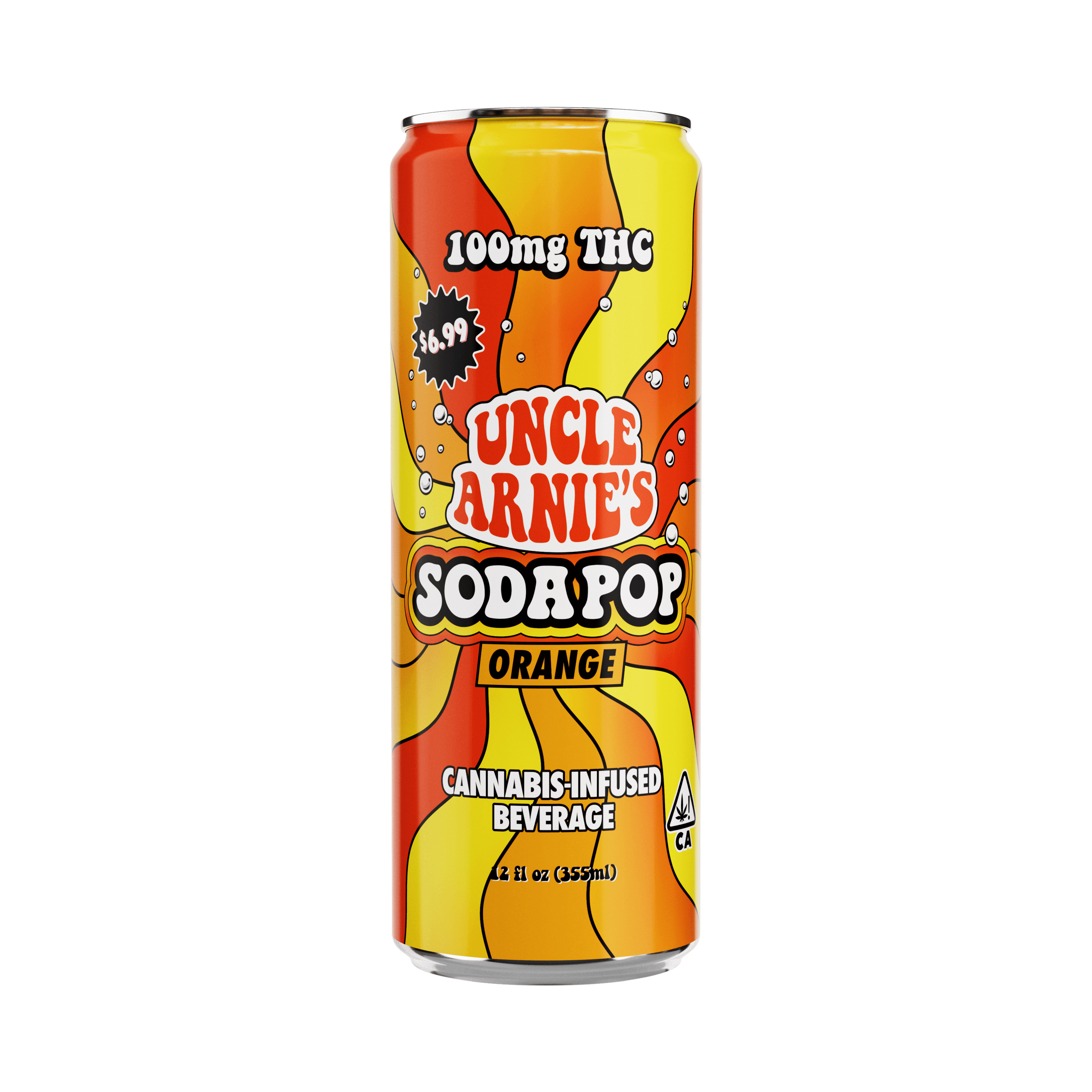 Uncle Arnie's Uncle Arnie's 12oz 100mg Orange SodaPop