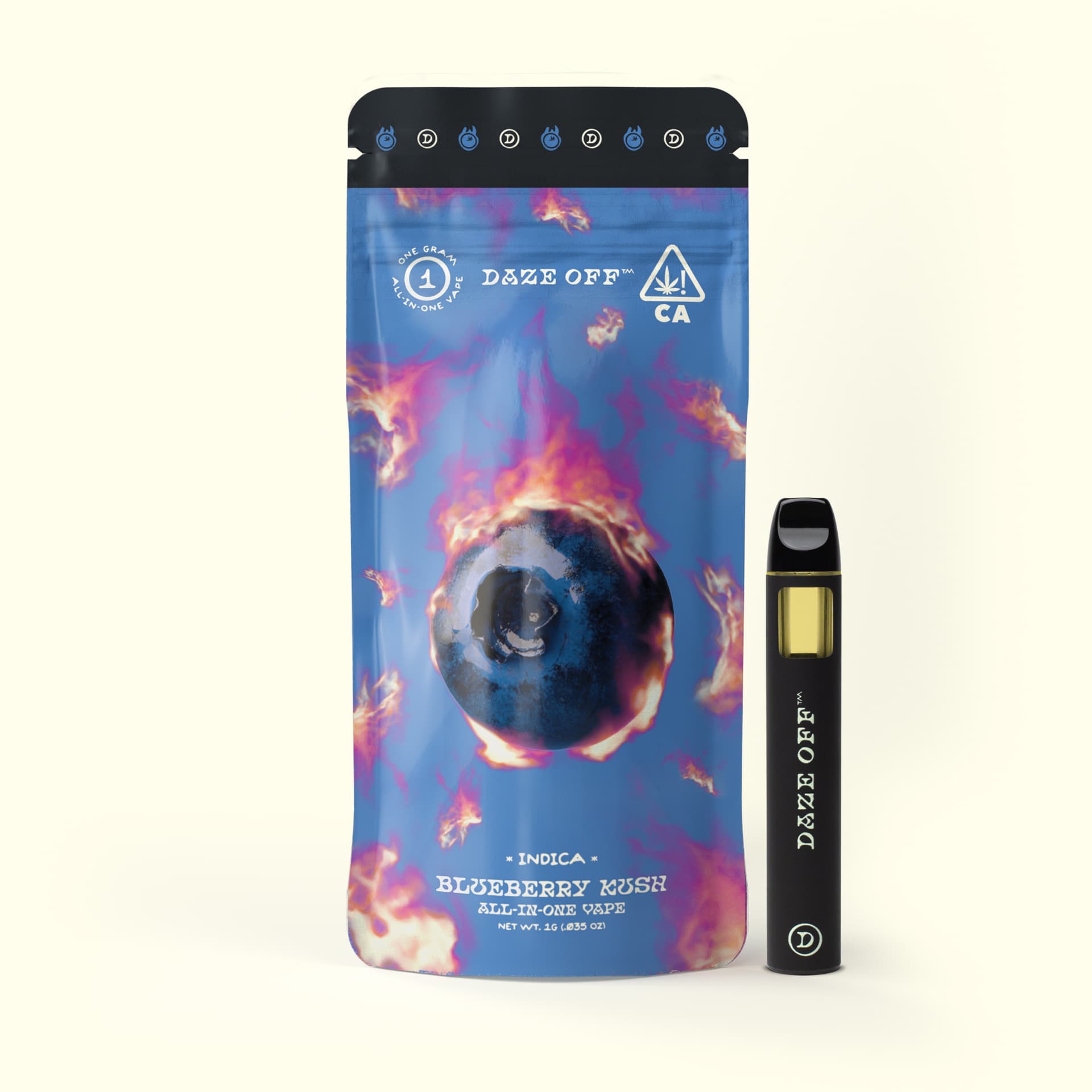 Daze Off Blueberry Kush All-in-One Vape (1g)